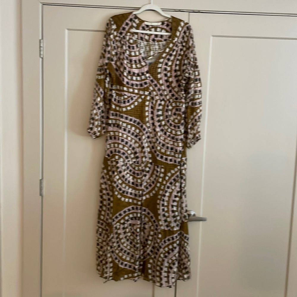 Marie Oliver Luciana Maxi Dress in Tapenade Mosaic